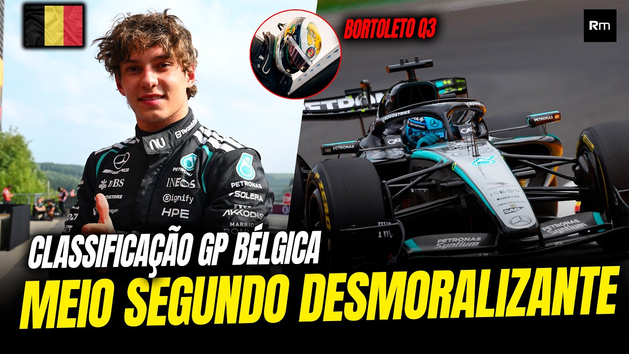 🚨 CLASSIFICAÇÃO GP BELGICA TEM RUSSELL DESMORALIZADO, BORTOLETO NO Q3, ASTON 4 SEGUNDOS ATRÁS