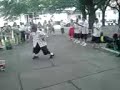 New York breackdance demonstration