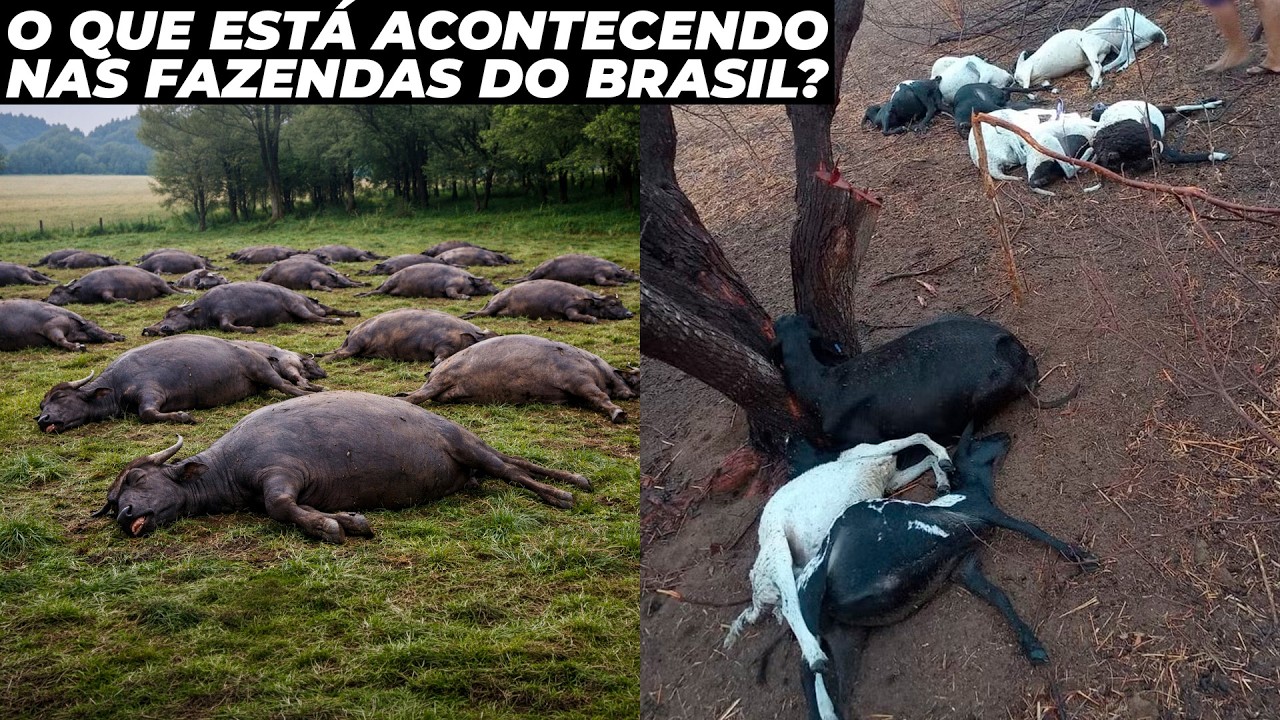 Porque tantos animais perderam a vida em fazendas do Brasil nos últimos dias?