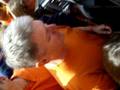 Clemson- Dabo Swinney kisses THE ROCK