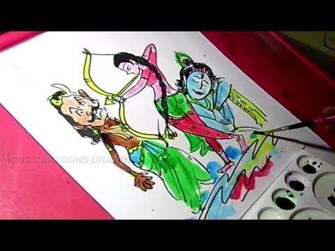 How to Draw Narakasura Vadha Diwali Drawing for Kids – Sendy Witly