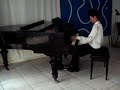 Martin Oei (12 years) at home.