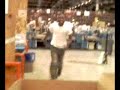 My friend goofing off at work My friend goofing off at work