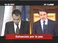 Zapatero y Aznar frente al fin de la tregua Zapatero y Aznar frente al fin de la tregua
