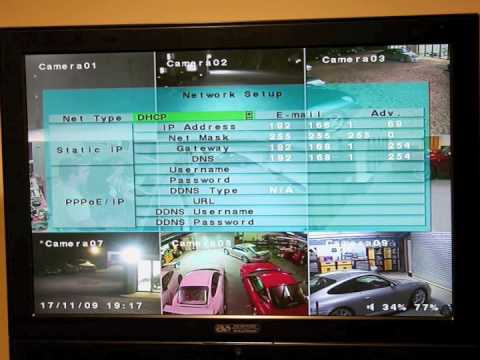 Connecting your DVR recorder to a local network and viewing it on a computer