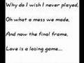 Amy Winehouse Love Is A Losing Game