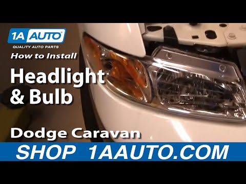 How To Install Replace Headlight and Bulb Dodge Caravan 96-99 1AAuto.com