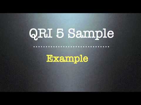 how to administer qri 5