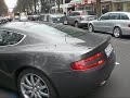 Aston Martin DB9 engine start up & accelerating
