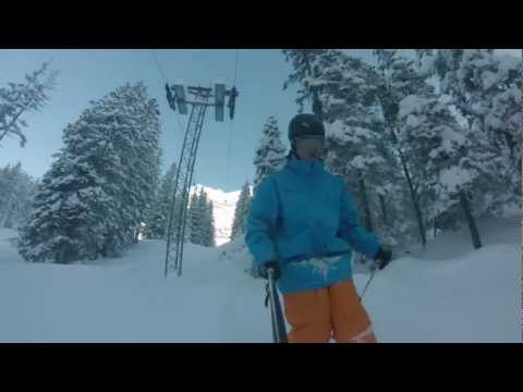 Катание на лыжах на горнолыжном курорте Кандерштег