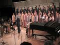 La Schola Cantorum de Venezuela presntando una de sus mas insignes piezas el Mencionado un golpe y estribillo realizado por el Maestro Federico Ruiz, en el Teatro Teresa Carreño Sala Jose Felix Ribas, con motivo de su proxima Gira a realizarse en la Ciudad de New York en el mes de agosto 2009 para el Lincoln Center For the Performigs Arts.