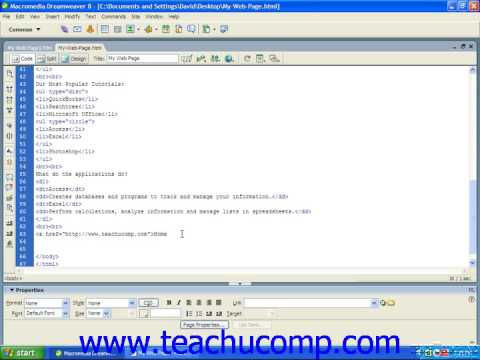 Links HTML text training Lesson 7.2