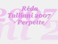 Réda Talliani 2007 Perpette