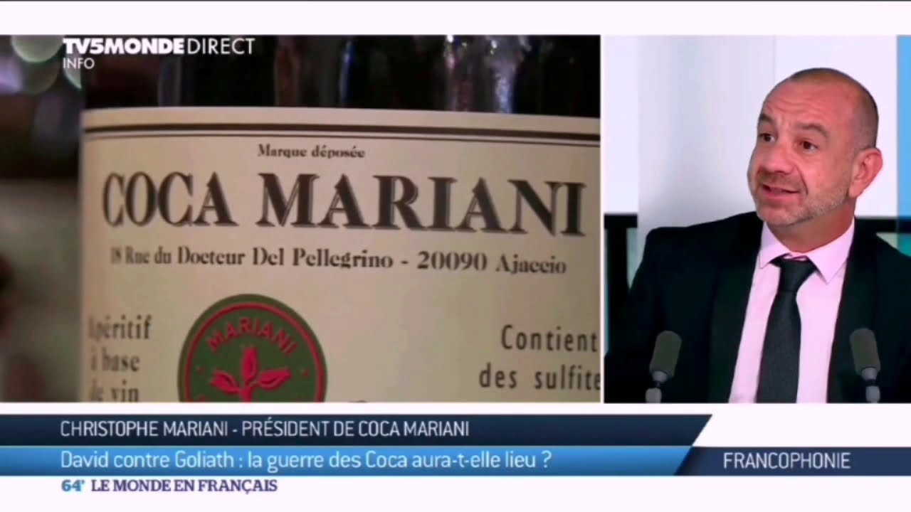TV5 Monde - COCA MARIANI VS COCA COLA Company, sur TV5 MONDE