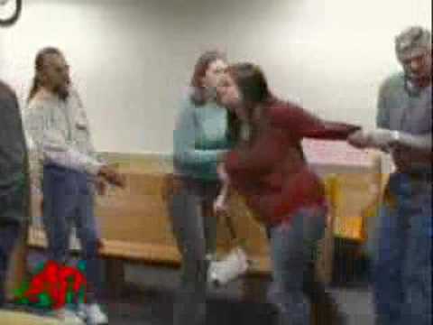 Watch 'Man Goes for Gun in Court'
