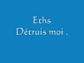 Eths - Detruis moi Eths - Detruis moi