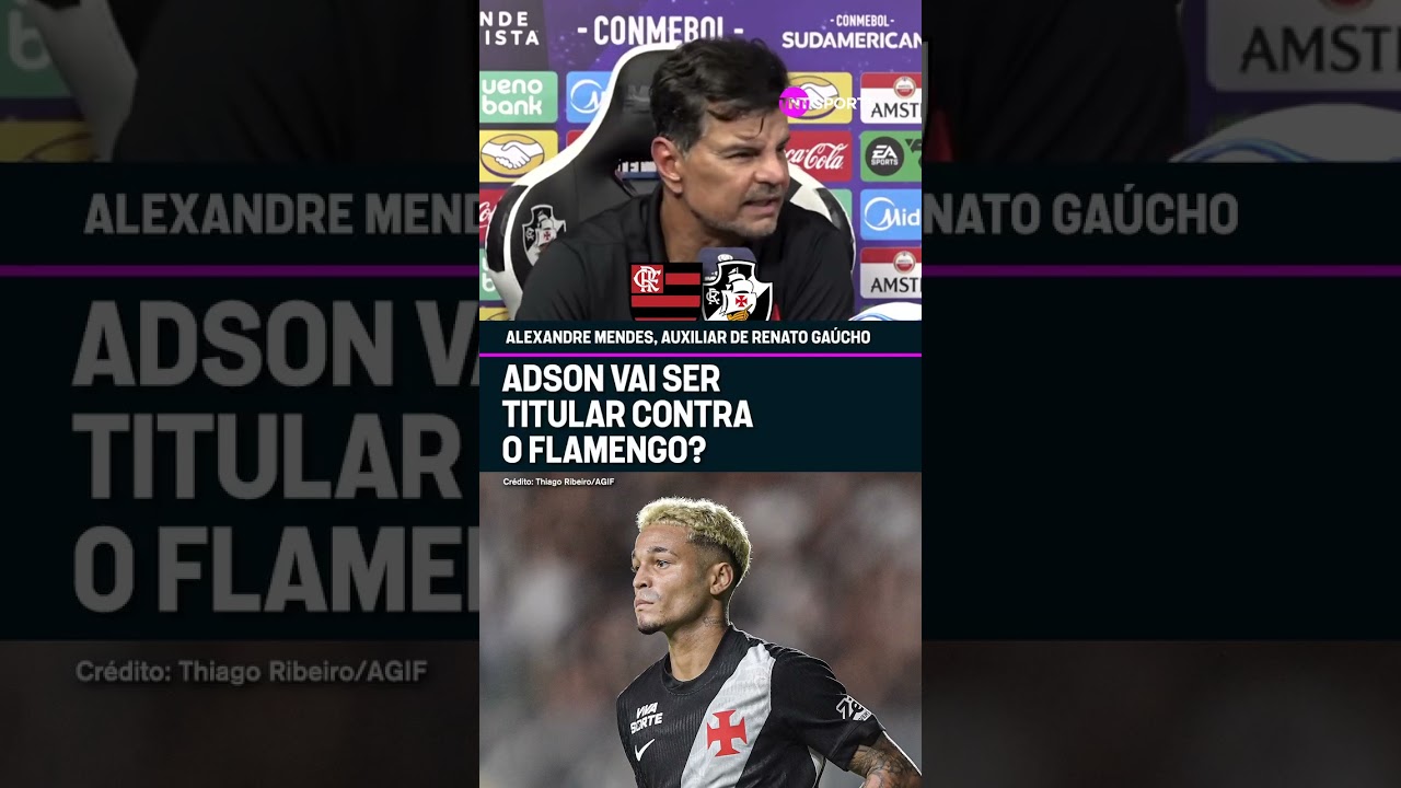 ADSON SERÁ TITULAR CONTRA O FLAMENGO? 👀⚔️ O AUXILIAR DO VASCO FEZ SUSPENSE! #shorts