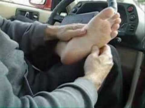 foot and plantar fascia massage-stretch