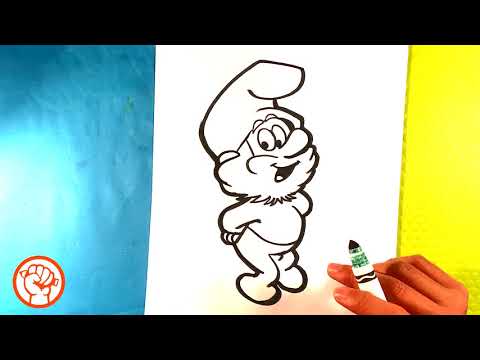 video-linktoworks-How to Draw Papa Smurf - Easy Pictures to Draw