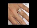 1 carat Cushion Cut Diamond Two-Tone Engagement Ring