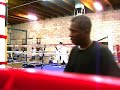 July 7TH Padwork with trainer Roger Mayweather