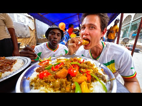 Play this video Street Food in Senegal!! рёр ULTIMATE SENEGALESE FOOD TOUR in Dakar  West African Food!