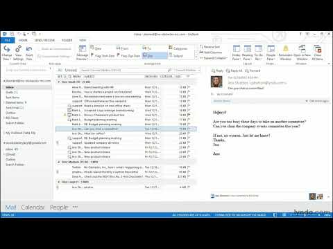how to organize outlook