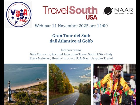 Video 11-11-2025 Gran Tour del Sud dall'Atlantico al Golfo del Messico. Stati coinvolti: North Carolina, South Carolina, Tennessee, Al
