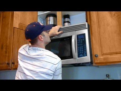 how to install a vent for a microwave