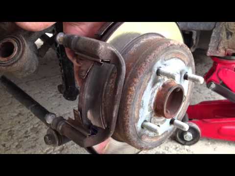 Changing the rear brake pads on a 2008 Suzuki Reno