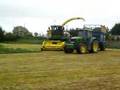JD 7400, 6920S and 20ft Kane at grass outside galway city