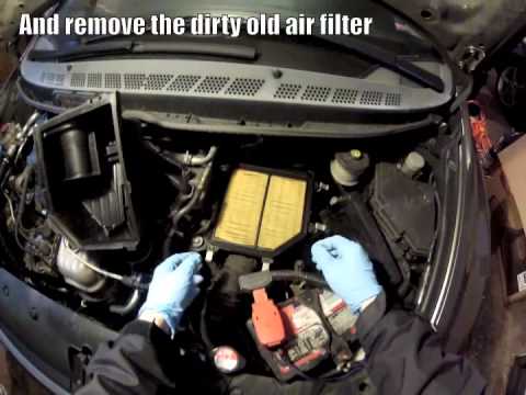 DIY: Replace Engine Air Filter in an 8th Generation Honda Civic (1.8L)