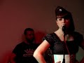 the irish band plays in a little club of tuscany