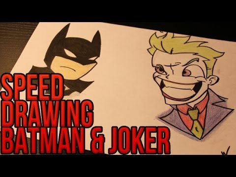 how to draw batman v.s joker