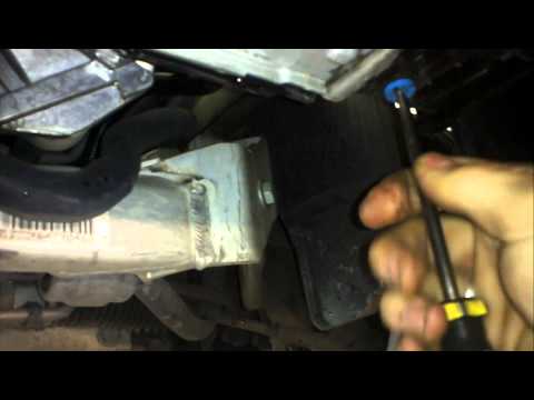 how to drain bmw radiator