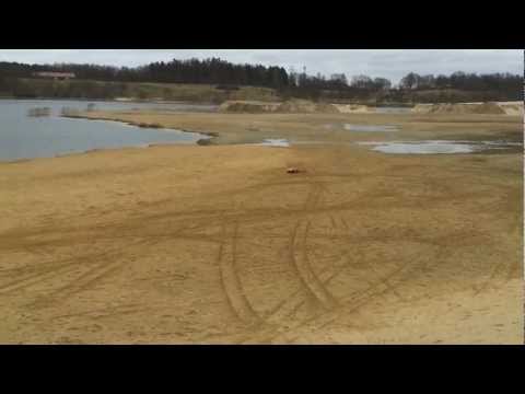 General Lee Baja 5T makes nice Wheelys with Woodster Lidz Body and Sand Paddles