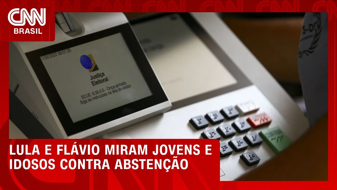 Lula e Flávio miram jovens e idosos contra abstenção; entenda | CNN PRIME TIME