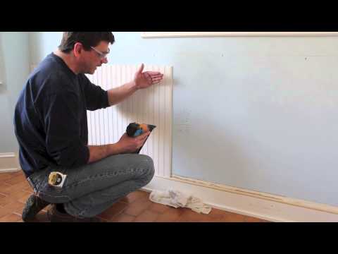 how to fasten wainscoting