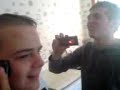 Reidy getting his hair shaved