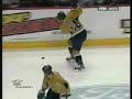 Jordin Tootoo scores on Marc Denis Jordin Tootoo scores on Marc Denis