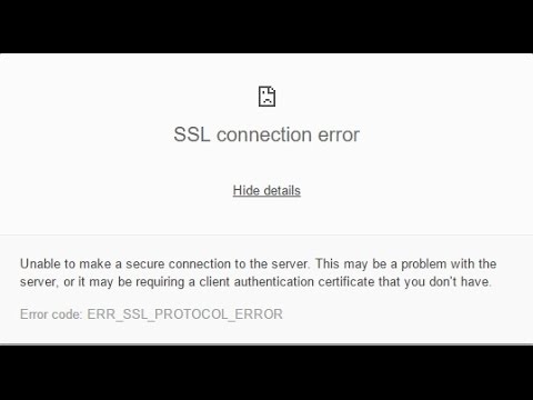 how to troubleshoot ssl connection issues