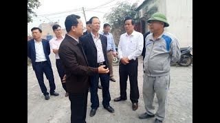Đồng chí Cao Tường Huy, Phó Chủ tịch UBND tỉnh làm việc với TP Uông Bí về chấm dứt hoạt động các cơ sở sản xuất vôi thủ công
