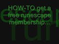Become a FREE runescape MEMBER!