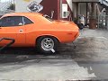 73 challenger burnout sideshot 8 second street car