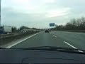 BMW M3 incar racing with an Audi RS4 on autobahn