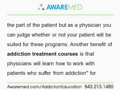 Addiction Treatment Courses — For Healthcare Professionals