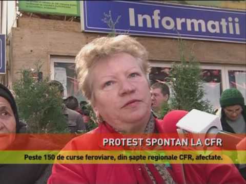 Protest spontan la CFR
