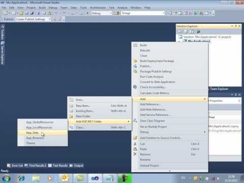 Как создать базу данных visual studio