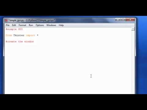 Как на python создать графический интерфейс