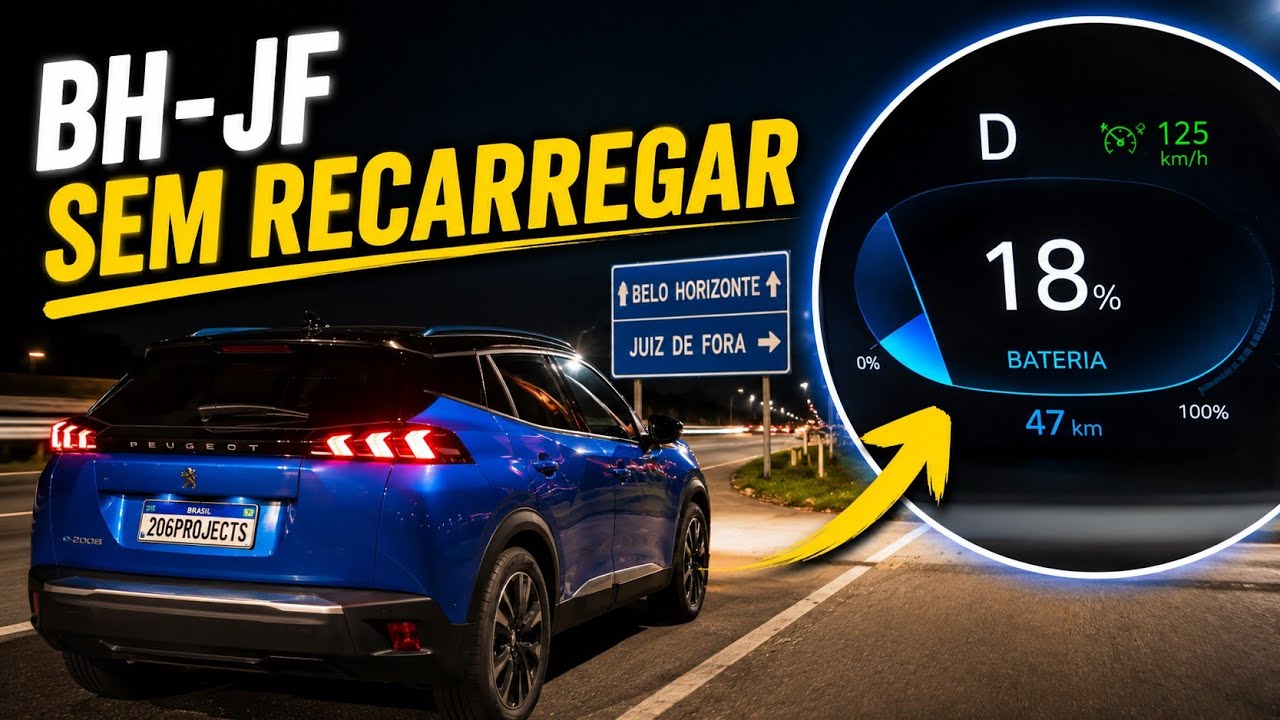 Fiz BH → JF em 2h30 e sem carregar o E-2008!